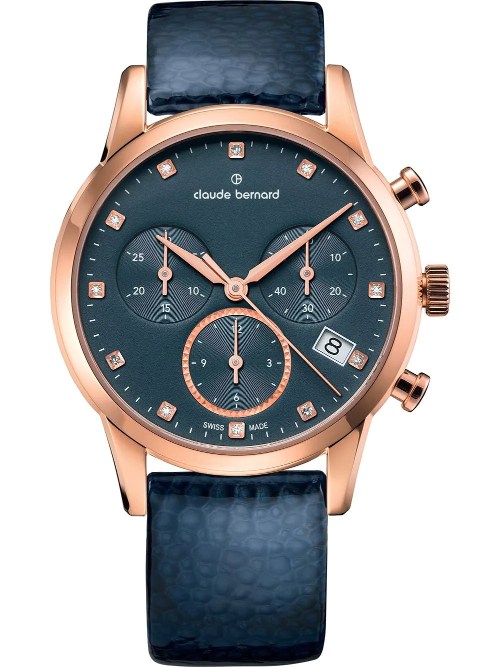 Claude Bernard 10231-37R-BUIPR1 Ladies Watch Classic Chronograph 35mm 5ATM