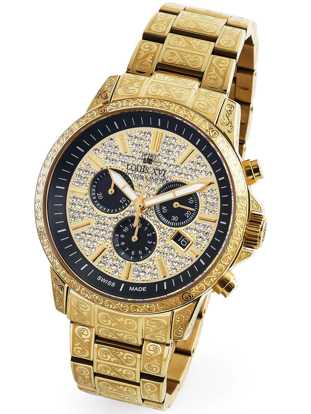 Louis XVI LXVI1087 Palais Royale Chronograph mens watch 43mm 5ATM