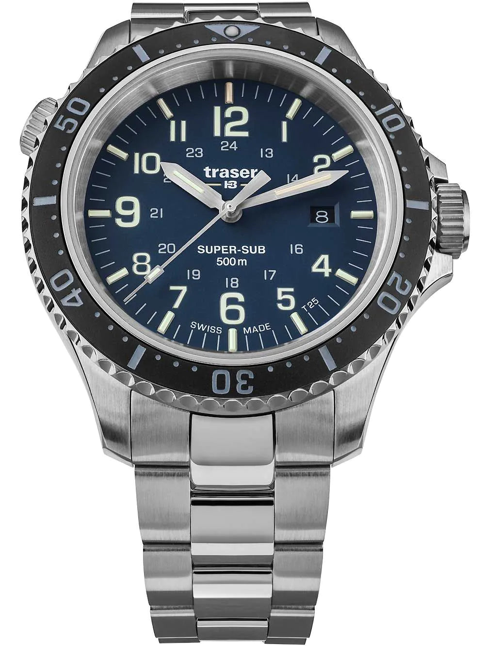 Traser H3 109373 P67 T25 SuperSub set blue 46 mm diver 50ATM