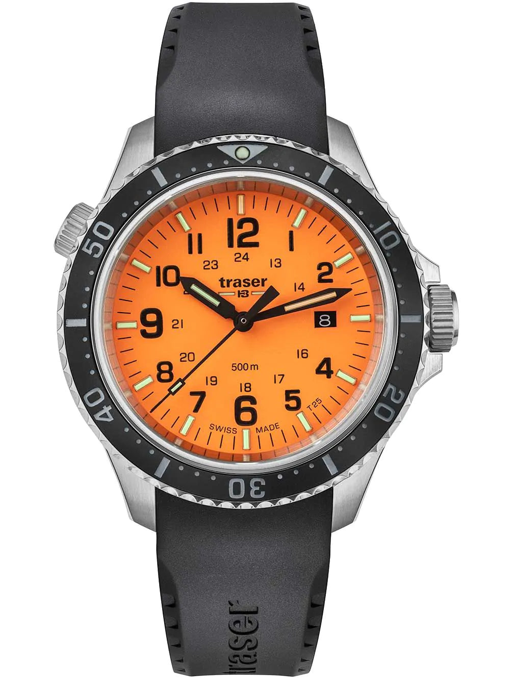Traser H3 109380 P67 T25 SuperSub orange 46 mm diver 50ATM