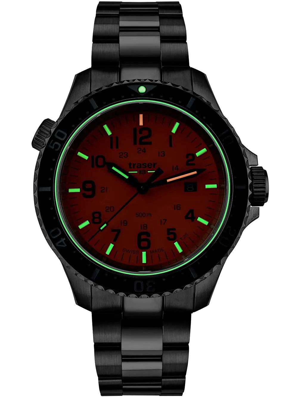 Traser H3 109381 P67 T25 SuperSub orange 46 mm diver 50ATM