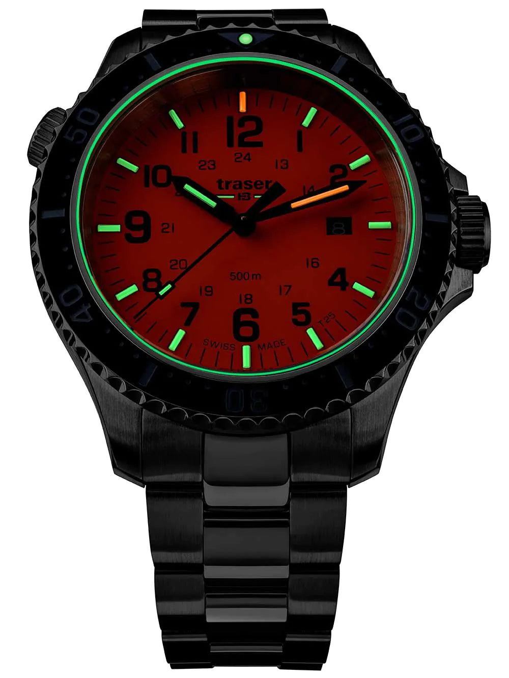Traser H3 109381 P67 T25 SuperSub orange 46 mm diver 50ATM