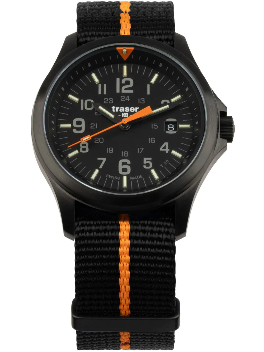 Traser H3 111065 Mens Watch P67 Officer Pro Black 42mm 10ATM