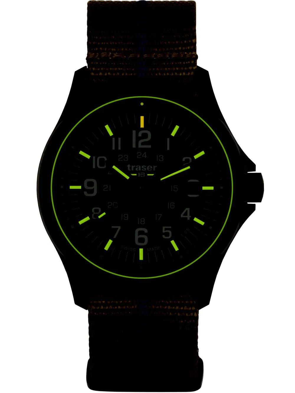 Traser H3 111074 Mens Watch P67 Officer Pro Khaki 42mm 10ATM