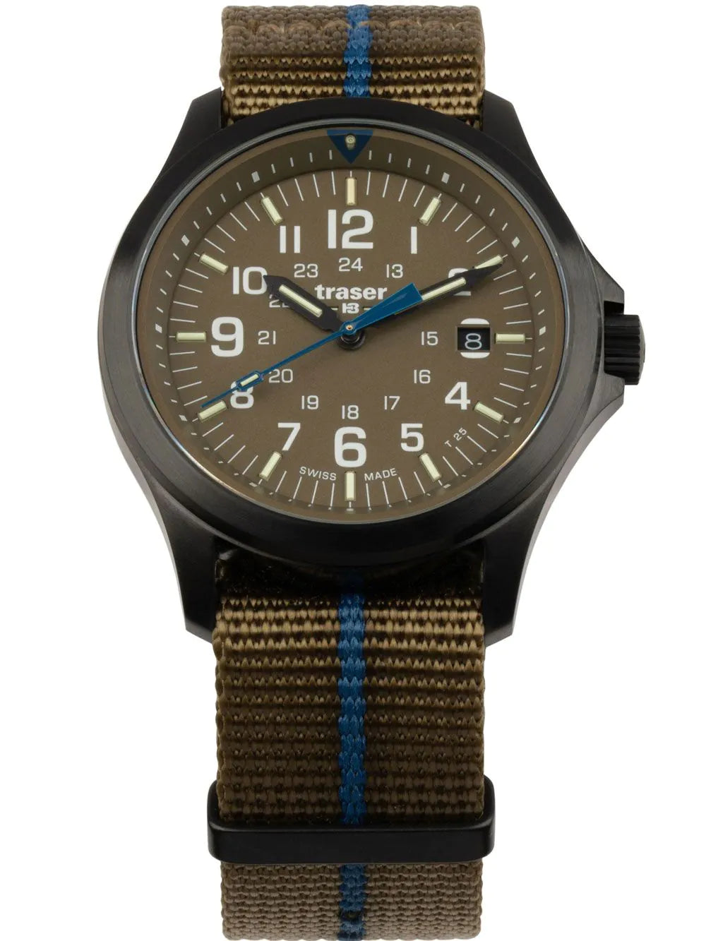 Traser H3 111074 Mens Watch P67 Officer Pro Khaki 42mm 10ATM