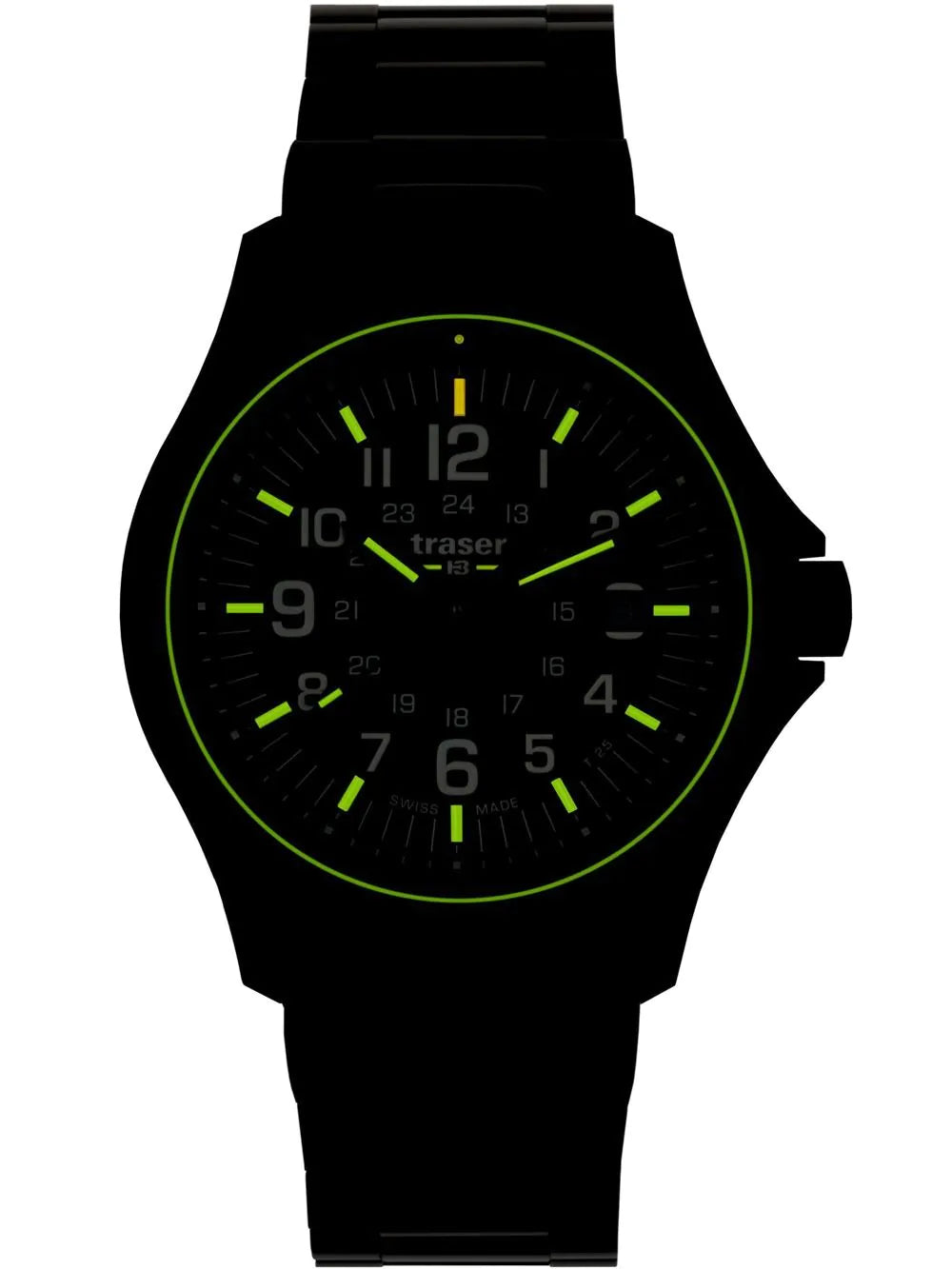 Traser H3 111076 Mens Watch P67 Officer Pro Khaki 42mm 10ATM