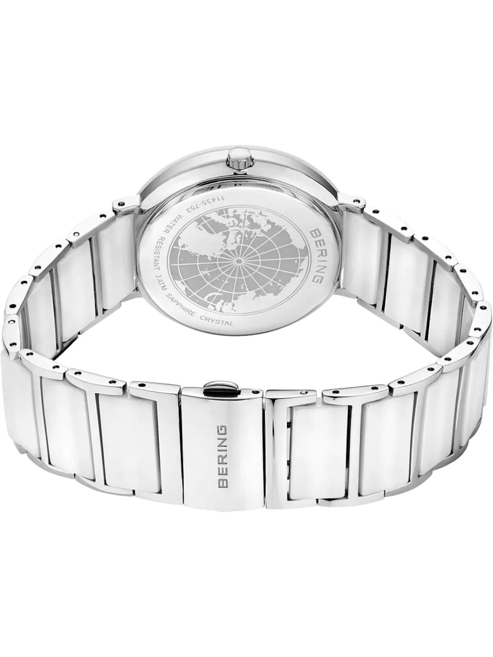 Bering 11435-753 Ladies Watch Diamond Ceramic 35mm 3ATM