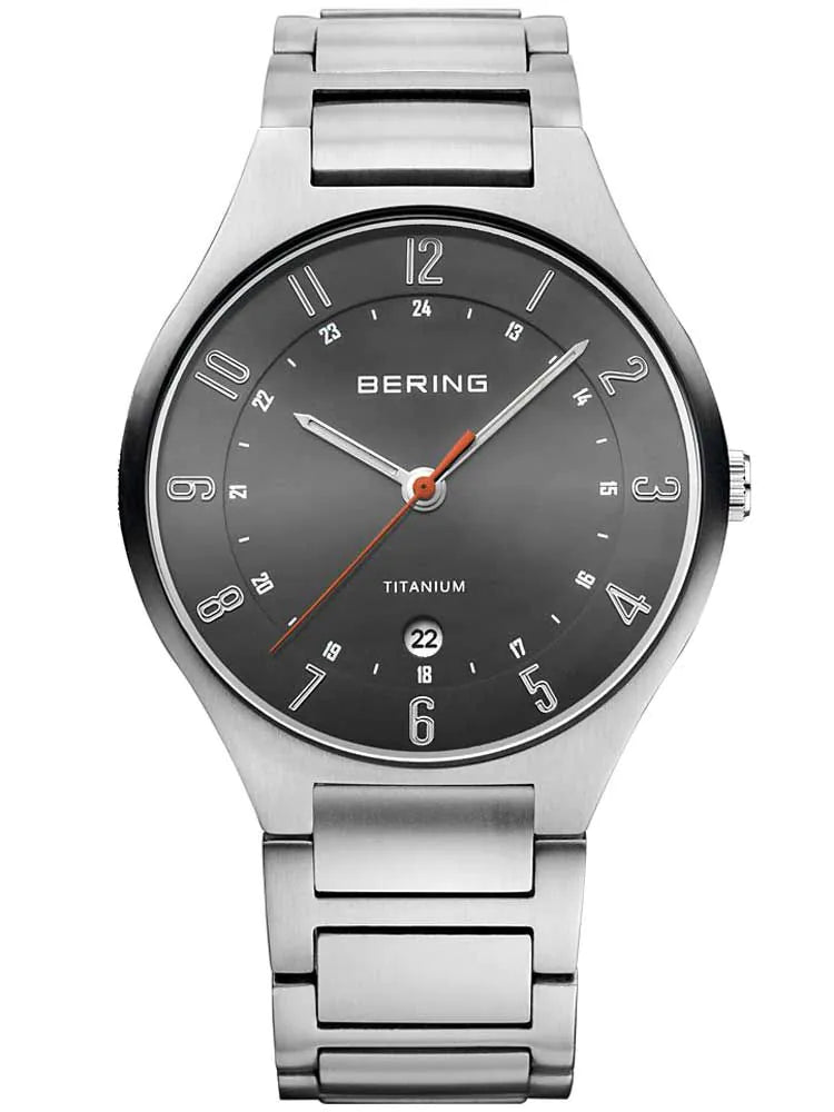 Bering 11739-772 Titanium Mens Watch 39mm 5 ATM