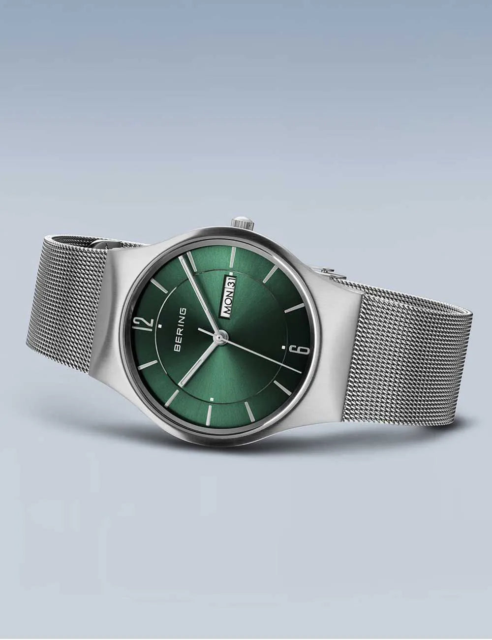 Bering 11938-008DD Classic Day-Date  Mens Watch 38mm 3ATM