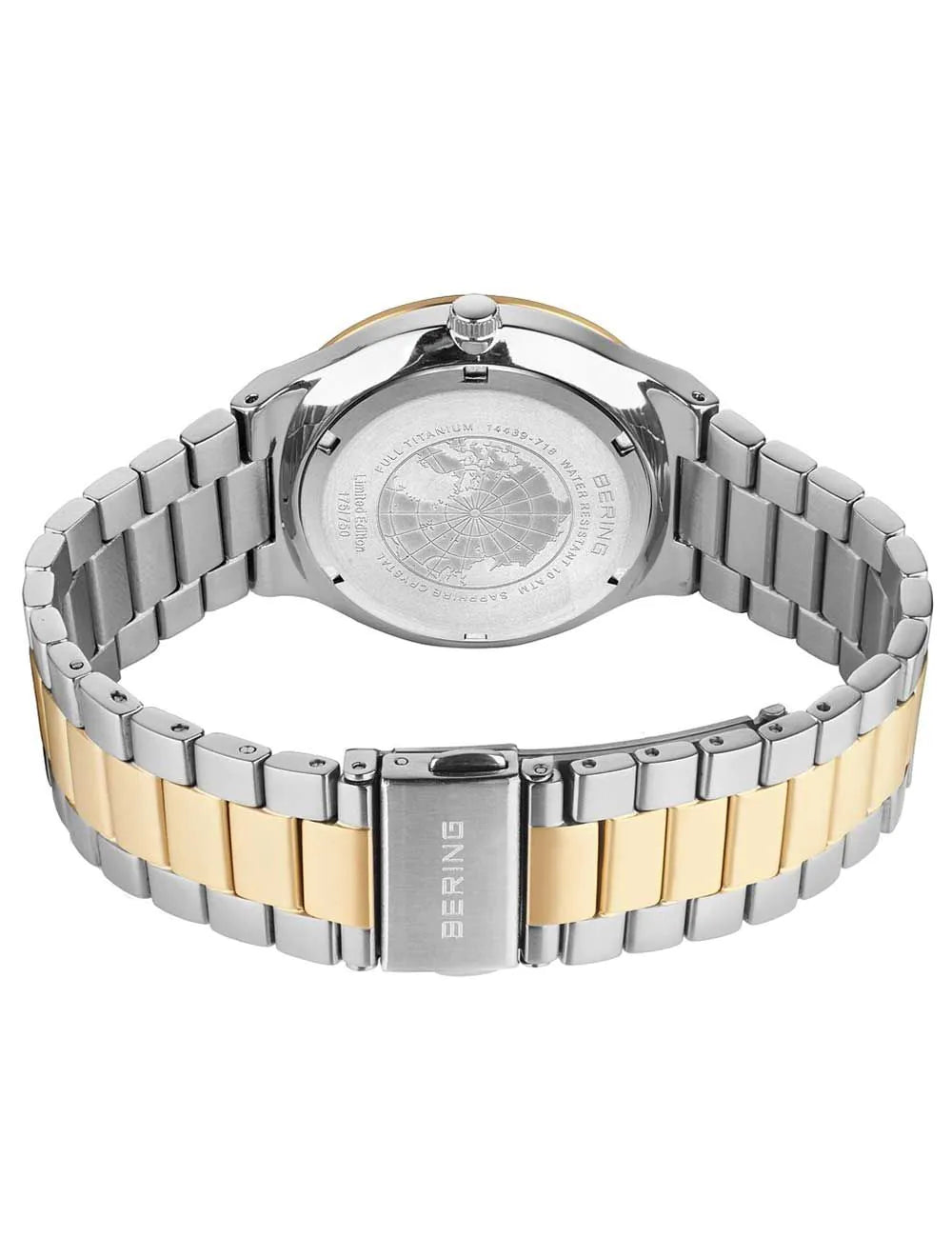 Bering 14439-718 Mens Watch Titanium Solar 39mm 10ATM