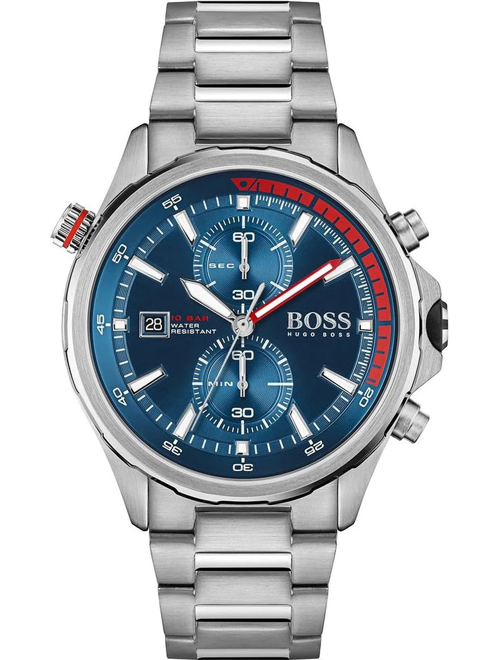 Hugo Boss 1513823 Globetrotter Chronograph Mens Watch 46mm 10ATM