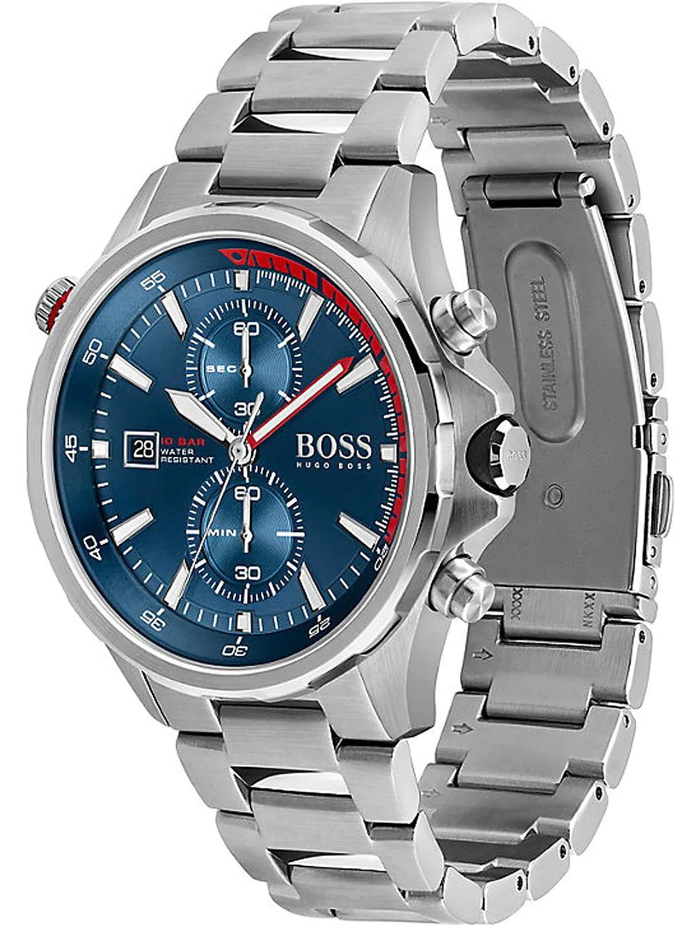 Hugo Boss 1513823 Globetrotter Chronograph Mens Watch 46mm 10ATM