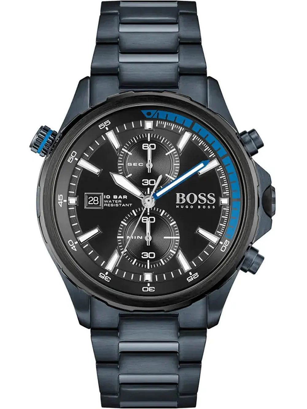 Hugo Boss 1513824 Globetrotter Chronograph Mens Watch 46mm 10ATM