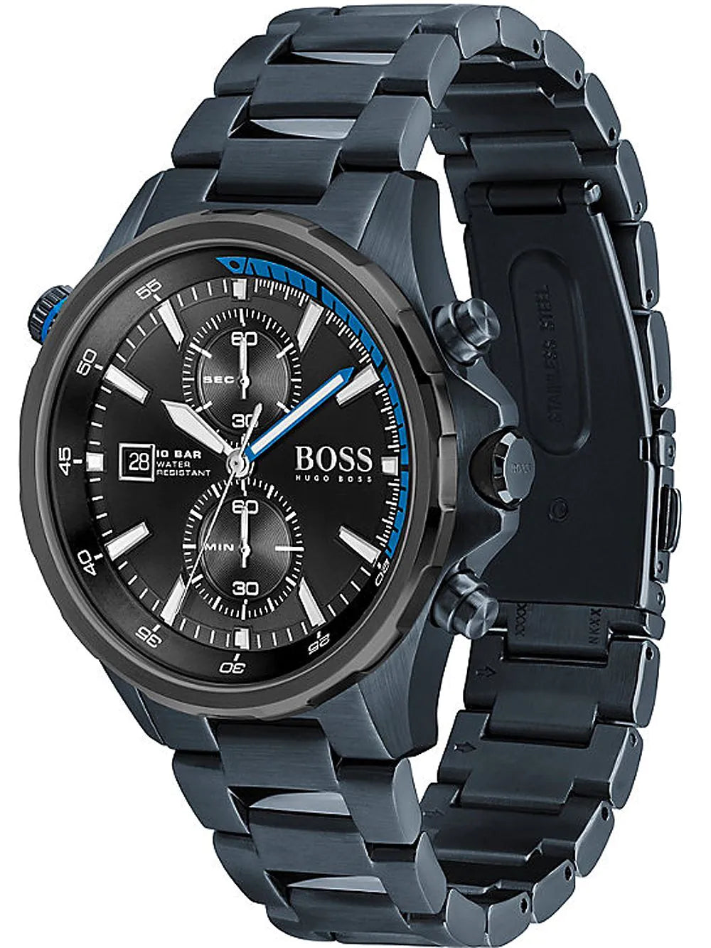 Hugo Boss 1513824 Globetrotter Chronograph Mens Watch 46mm 10ATM