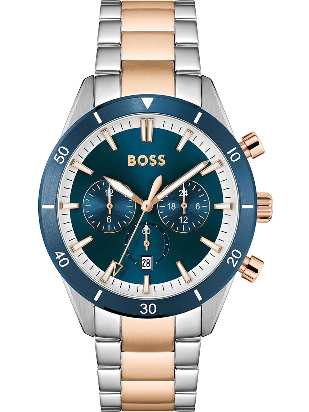 BOSS 1513937 Santiago Chronograph Mens Watch 45mm 5ATM