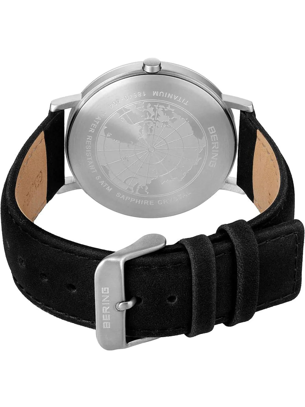Bering 18640-404 Men's Titanium Mens Watch 40mm 5ATM