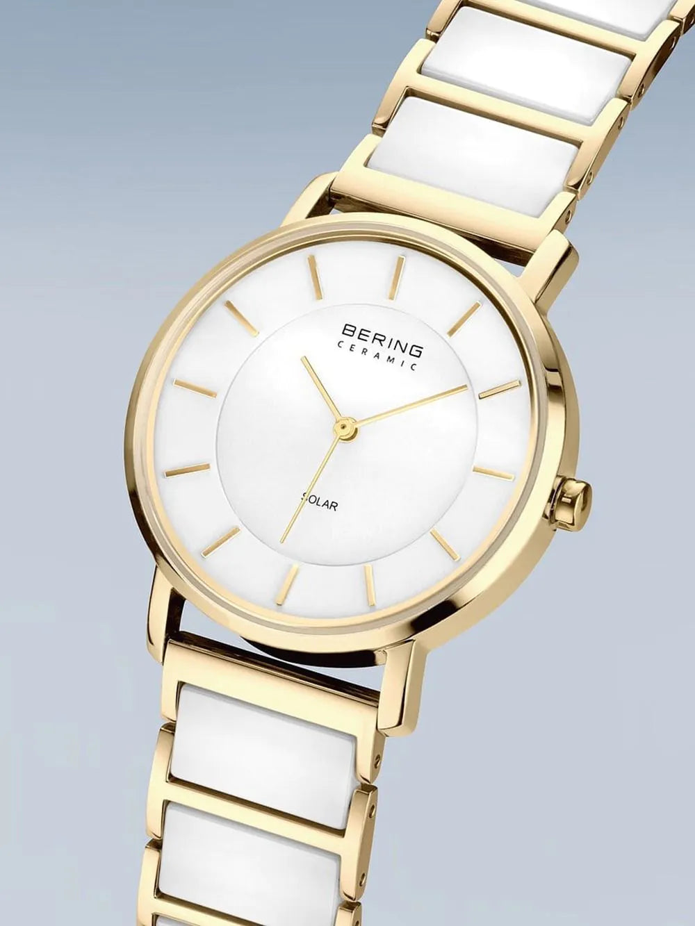 Bering 19535-714 Ladies Watch Solar Ceramic 35mm 3ATM