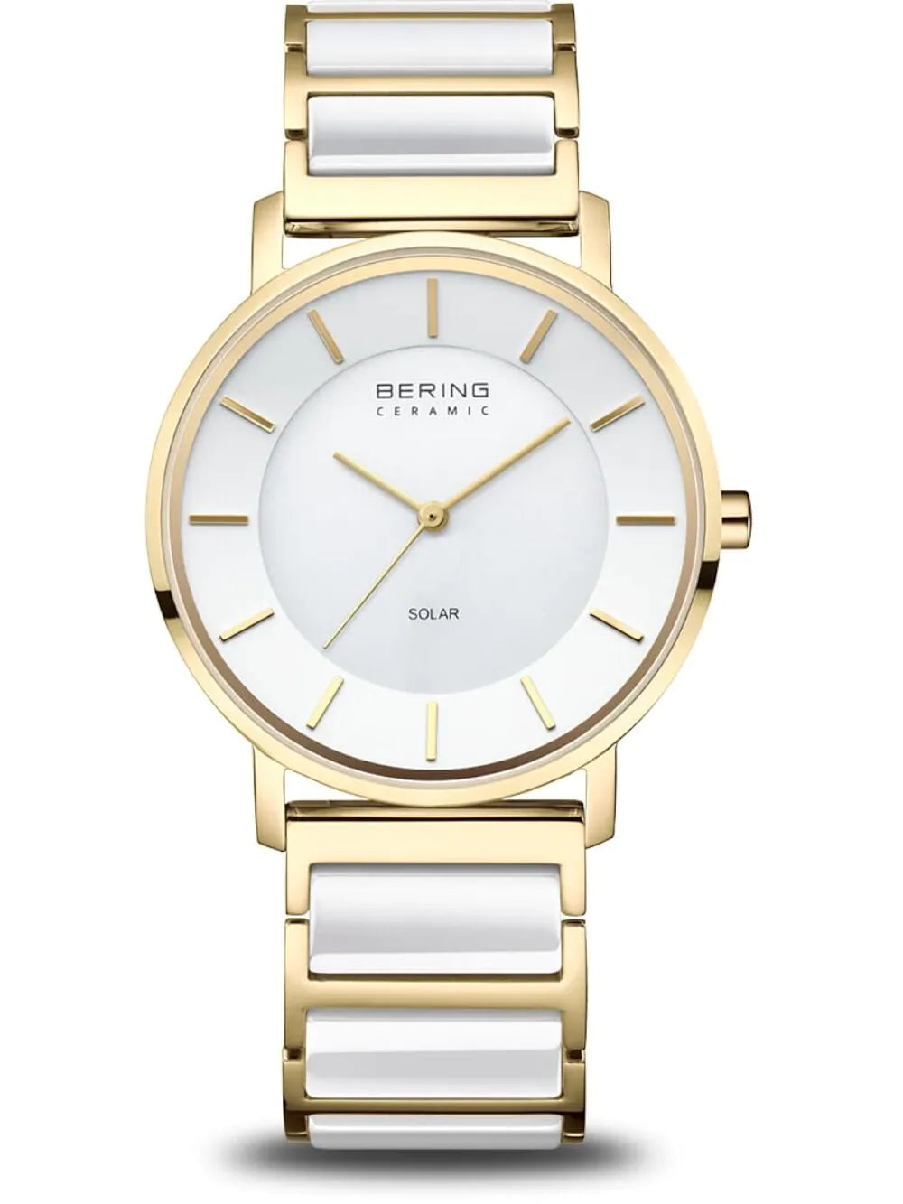 Bering 19535-714 Ladies Watch Solar Ceramic 35mm 3ATM