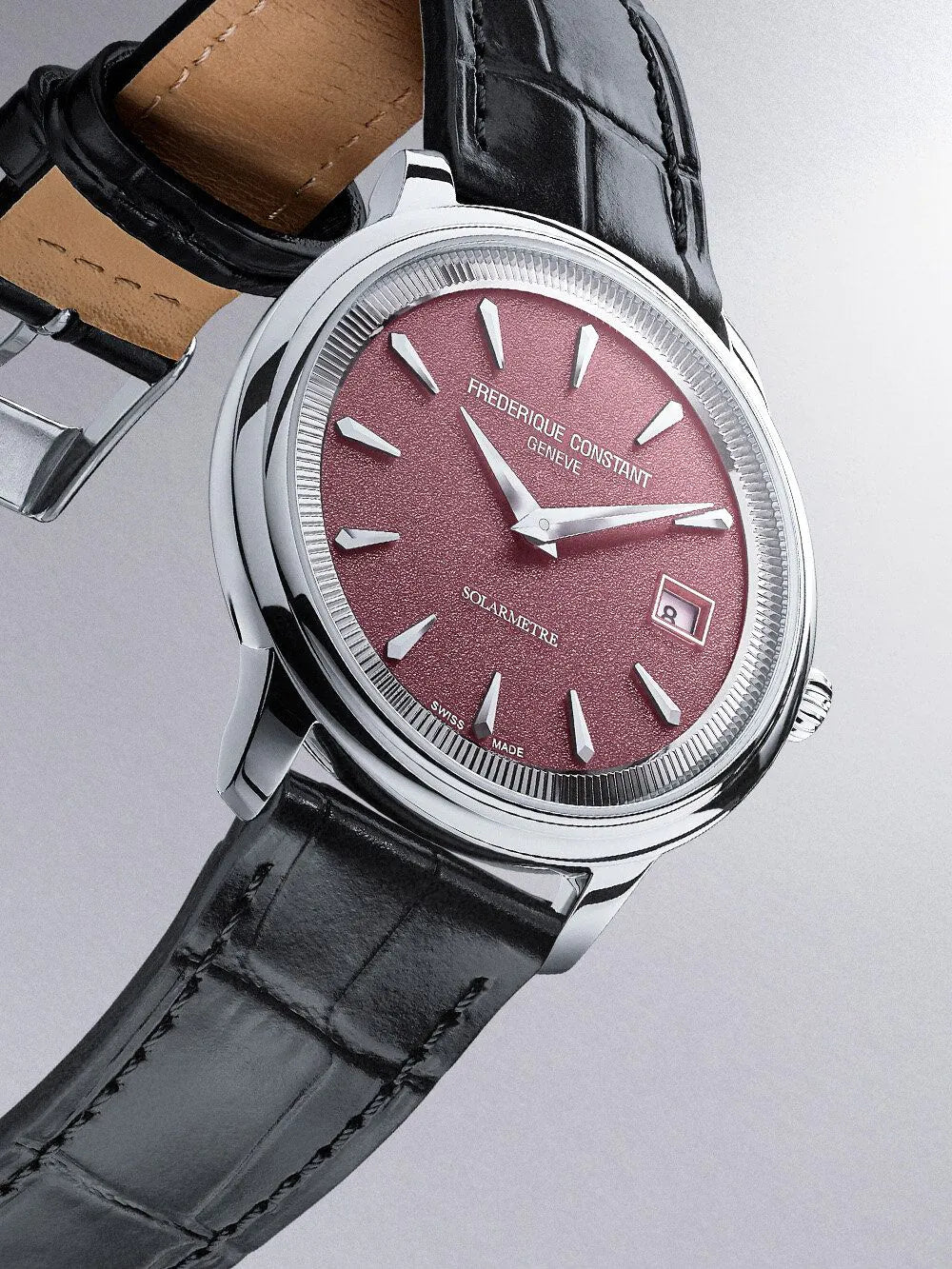 Frederique Constant FC-120BRG3S6 Mens watch Classics Moneta Solar 39mm 5ATM