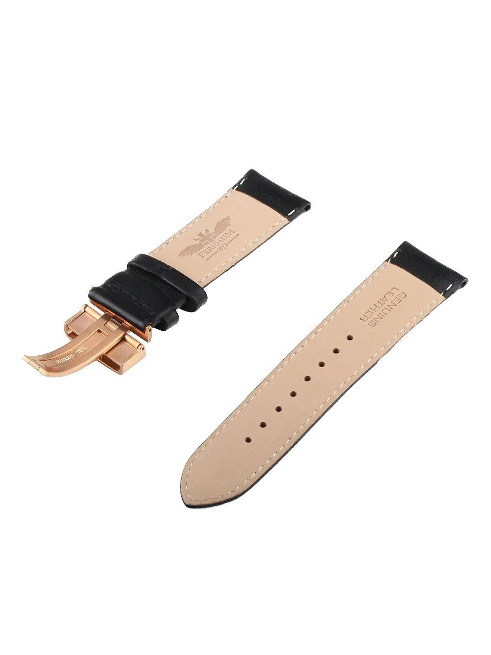 Universal Replacement Strap [24 mm] black + rosé Ref. 23835