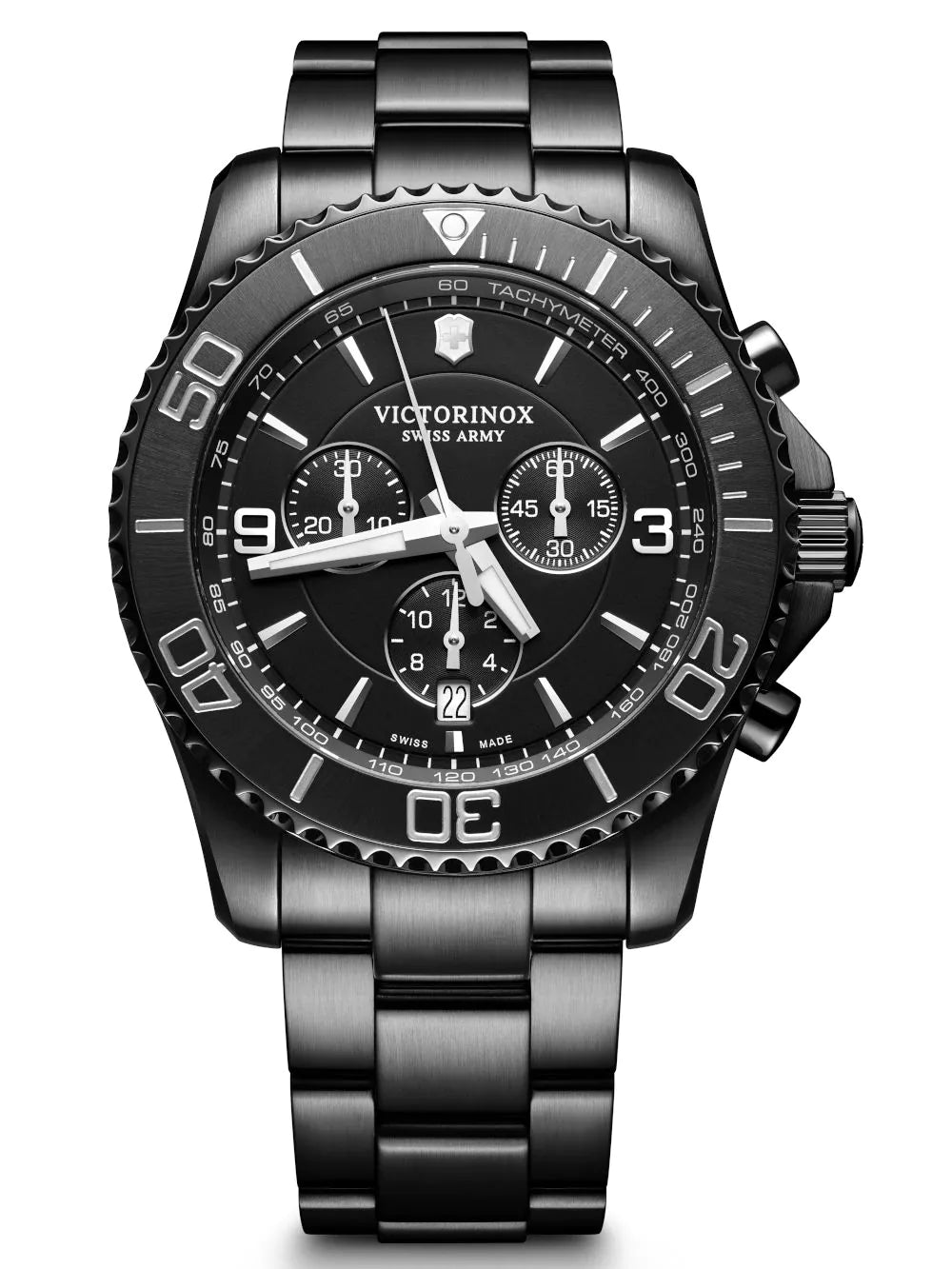 Victorinox 241797 Maverick Chronograph Mens Watch 43mm 10ATM