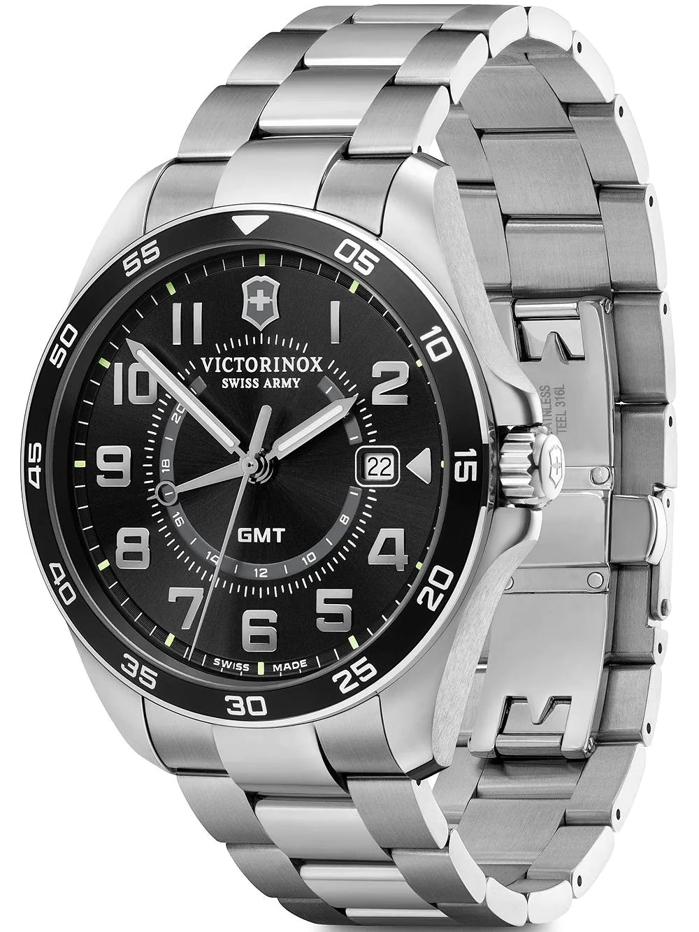 Victorinox 241930 Field Force GMT Mens Watch 42mm 10ATM