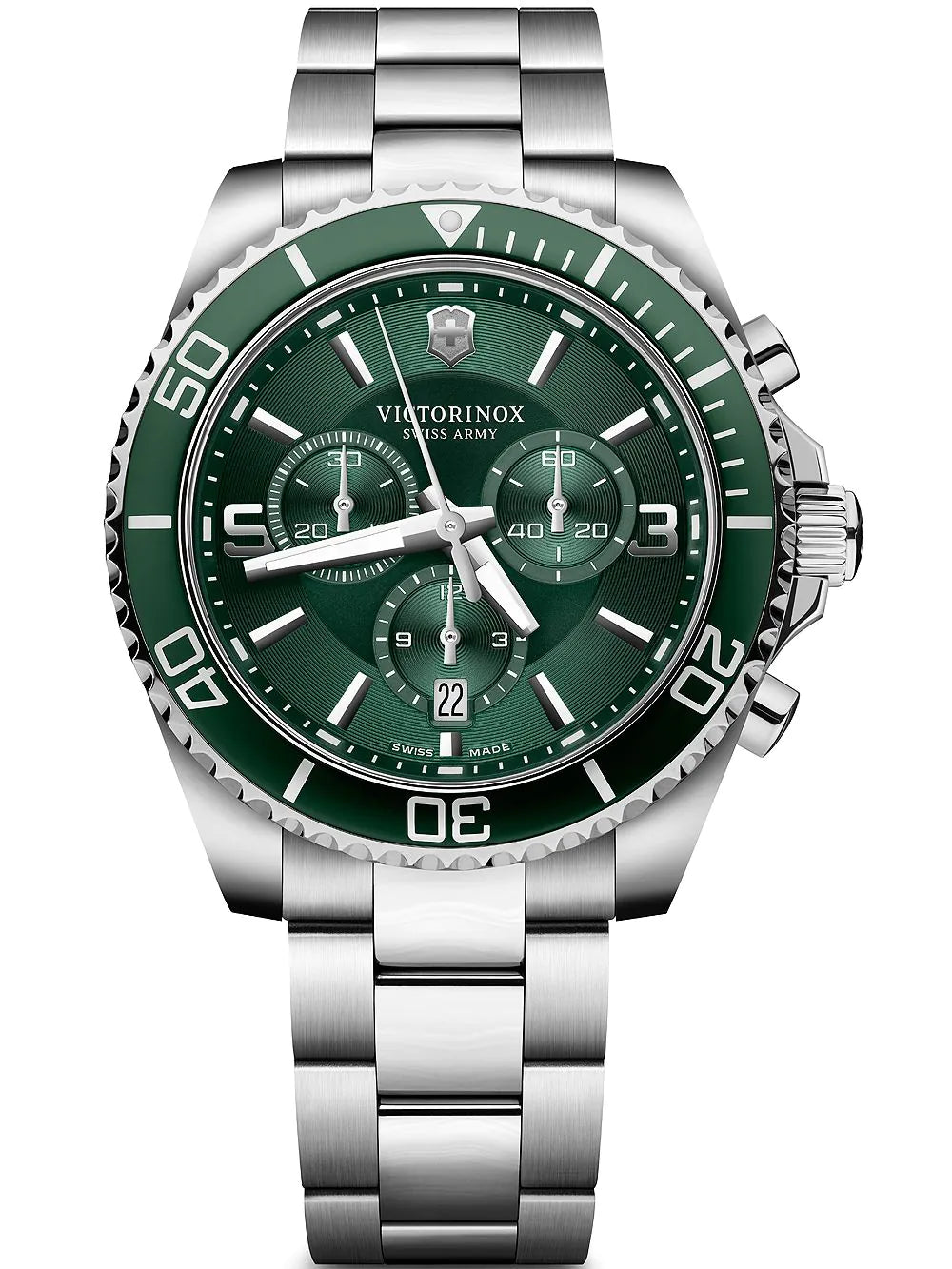 Victorinox 241946 Maverick Chronograph Mens Watch 44mm 10ATM