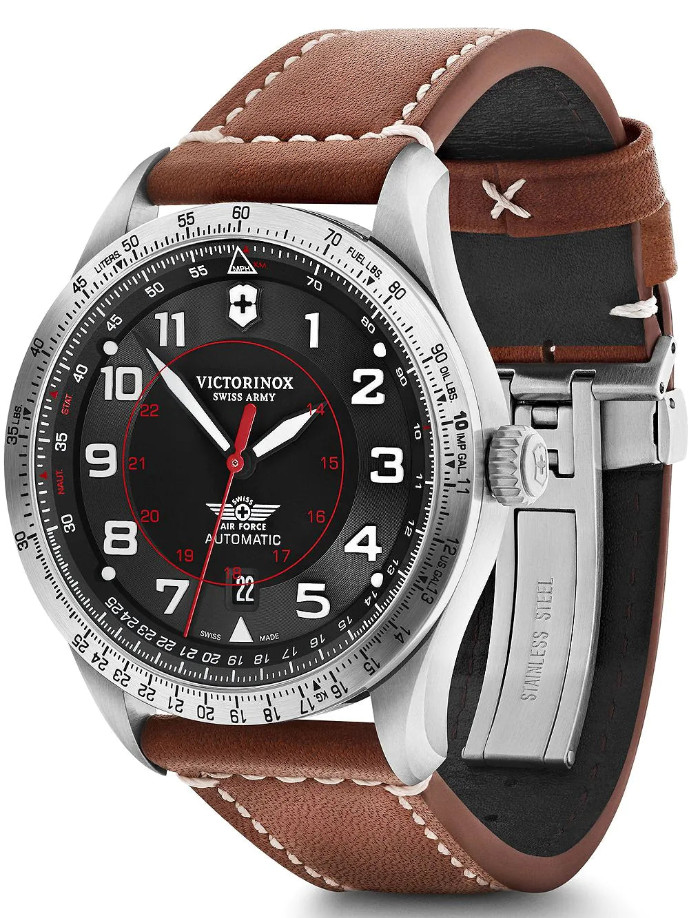 Victorinox 241973 Airboss Automatic Mens Watch 42mm 10ATM