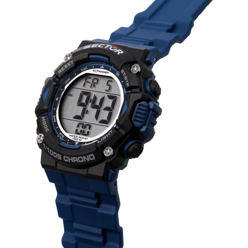 Sector R3251544003 EX-32 Digital Watch Mens 40mm 10ATM