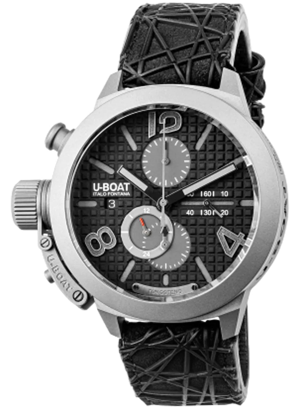 U-Boat 3004 Mens Watch Classico Titanium Black Automatic Chronograph 45mm 10ATM