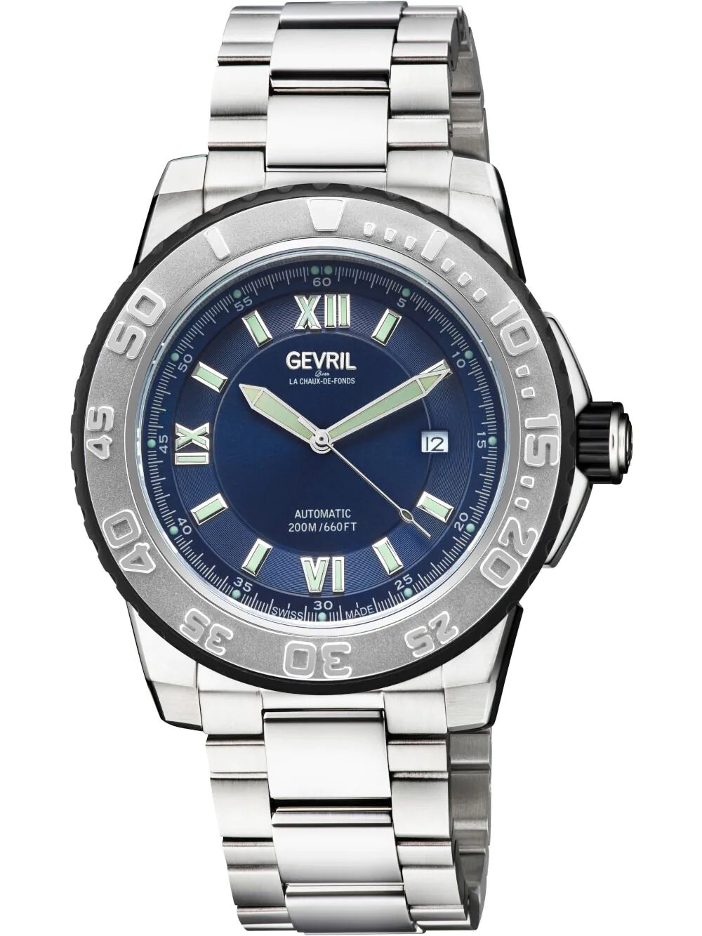 Gevril 31209B Mens watch Seacloud Automatic 44mm 20ATM