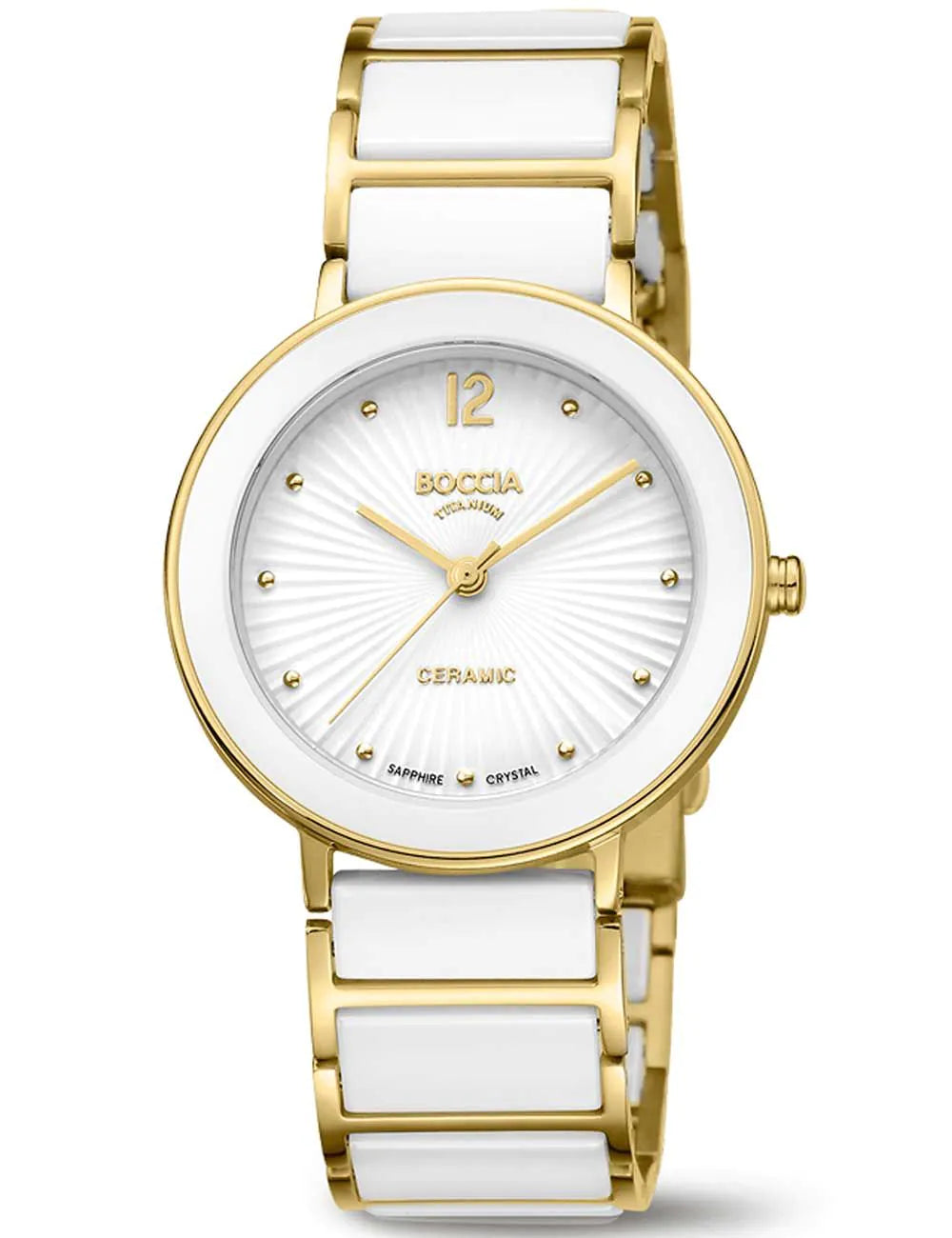 Boccia 3331-05 Ladies Watch Titanium Ceramic Sapphire crystal 34mm 5ATM