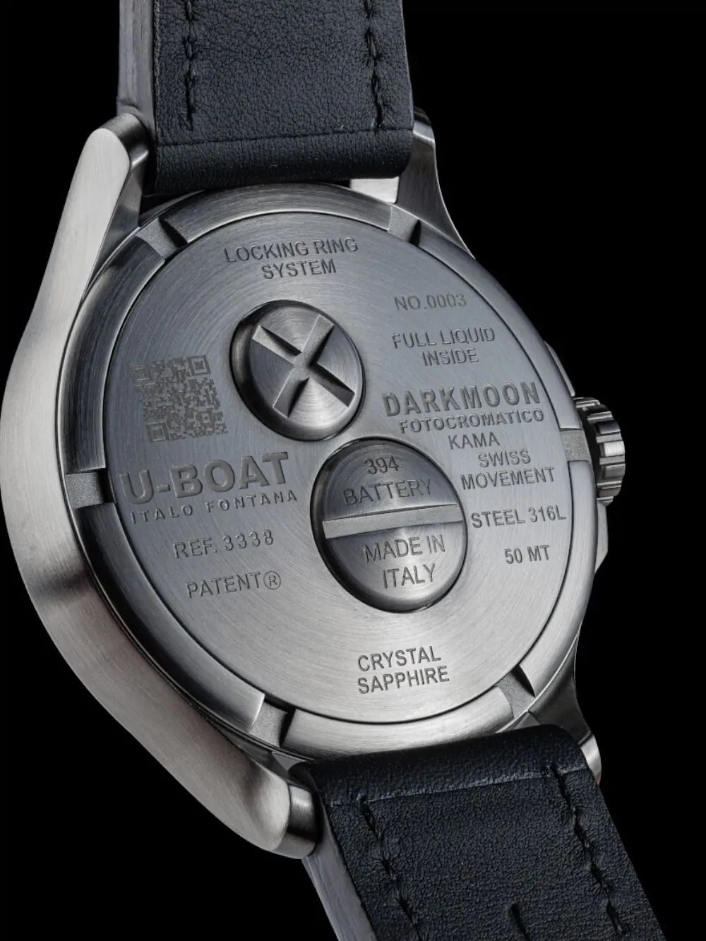 U-Boat 3338 Men's watch Darkmoon Kama 47mm 5ATM
