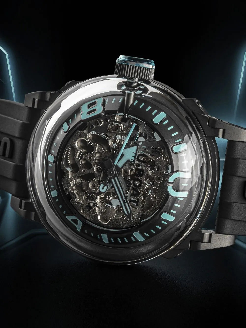 U-Boat 3348 Mens Watch U-65 PVD Automatic 44mm 5ATM