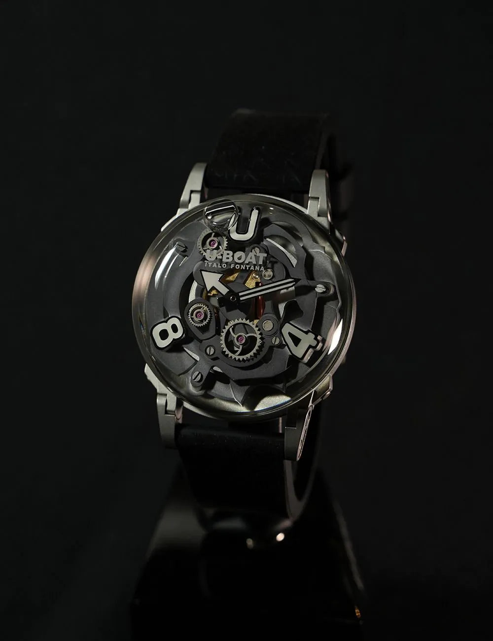 U-Boat 3354 Mens Watch U-65 Capsoil 44mm SS White 5ATM