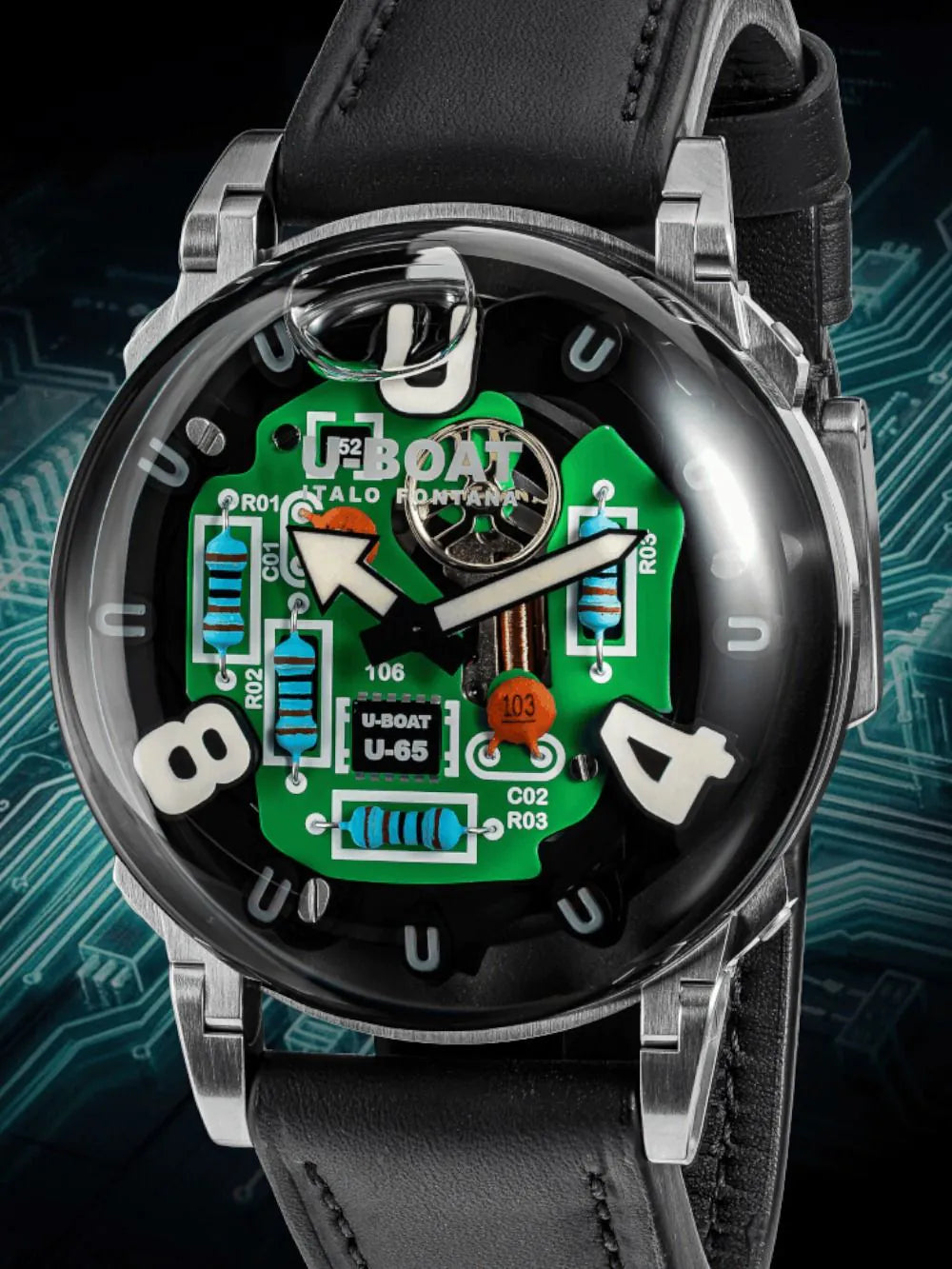 U-Boat 3364 Mens Watch U-65 Tek SS 45mm 5ATM