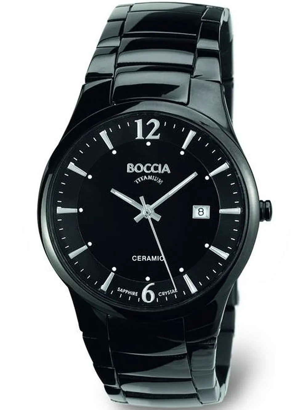 Boccia 3572-02 men`s watch ceramic titanium Mens Watch 39mm 3ATM