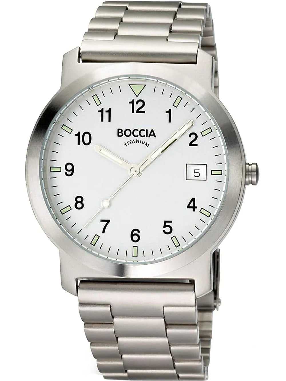 Boccia 3630-01 men`s watch titanium Mens Watch 37mm 5ATM