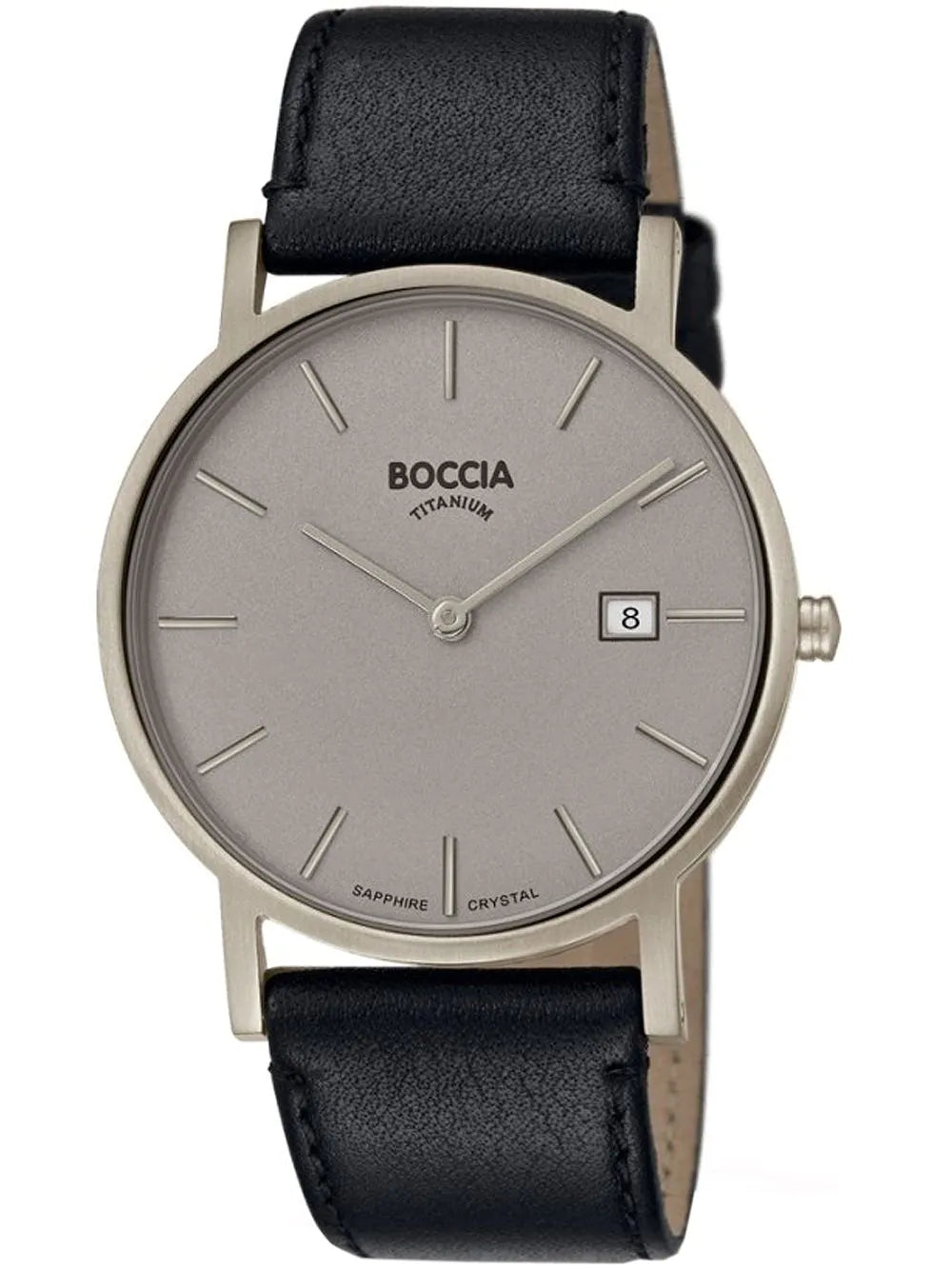 Boccia 3637-01 Men`s Watch Titanium Mens Watch 37mm 5ATM