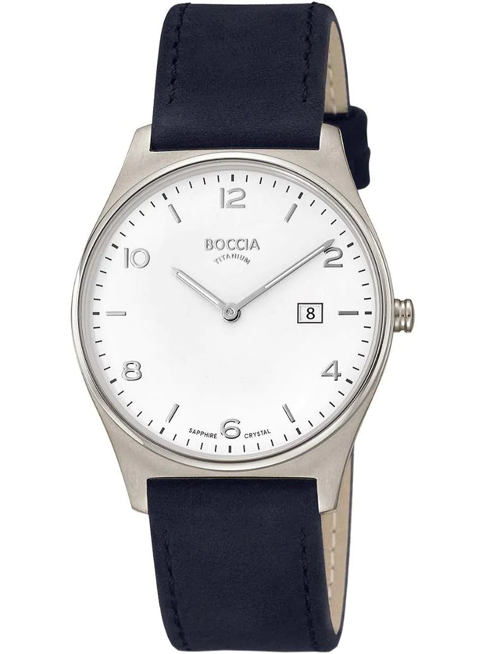 Boccia 3655-01 Men`s Watch Titanium Mens Watch 38mm 5ATM