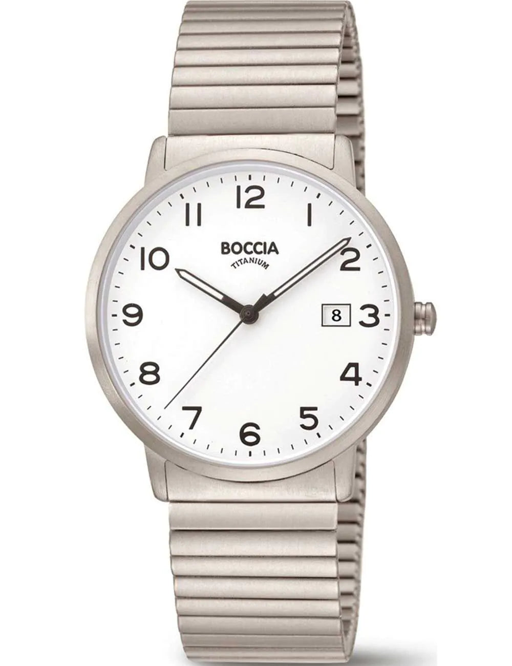 Boccia 3660-01 Mens Watch Titanium Drawstring Watch 39mm 5ATM