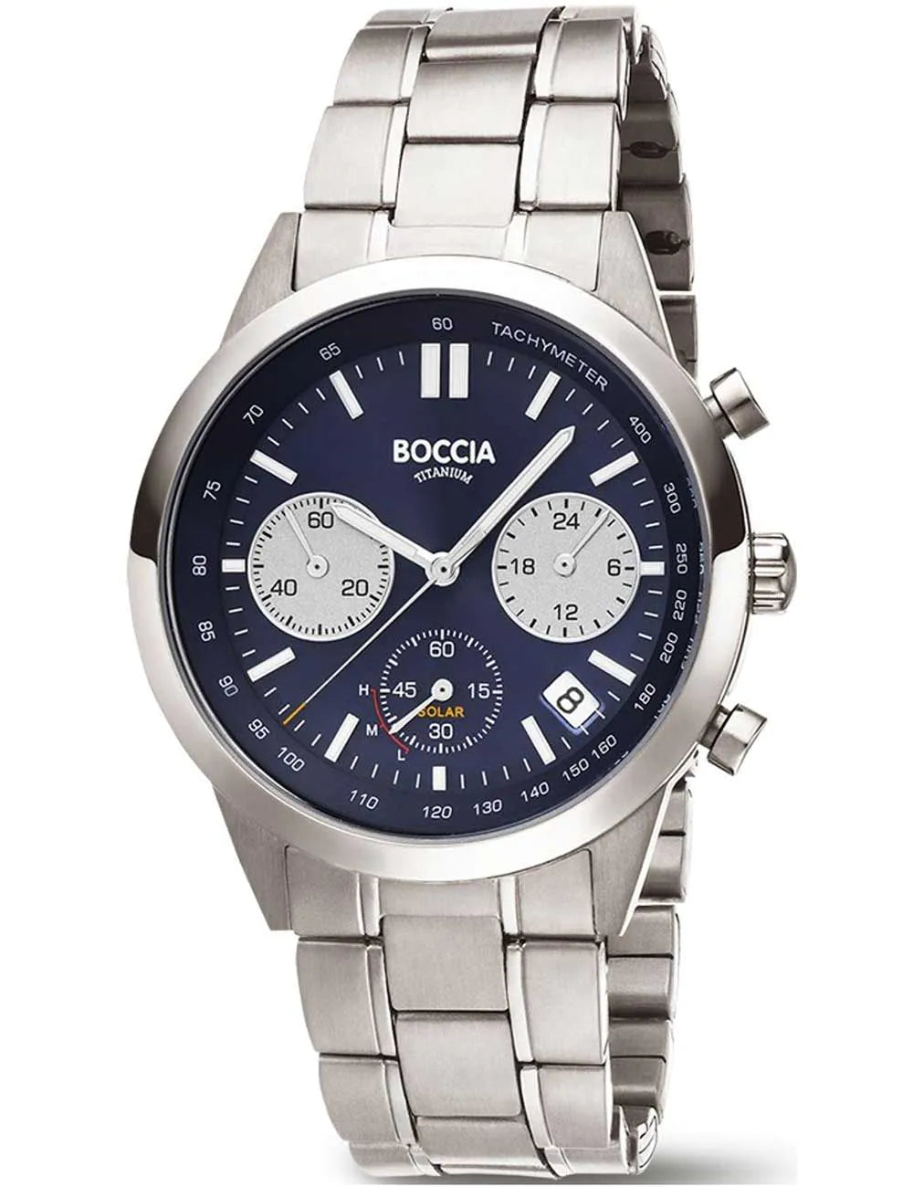 Boccia 3737-02 Mens Watch Titanium Chronograph 41mm 5ATM