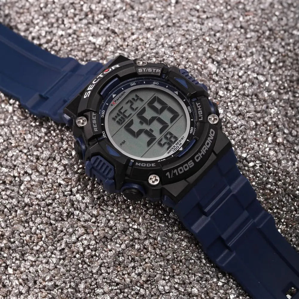 Sector R3251544003 EX-32 Digital Watch Mens 40mm 10ATM