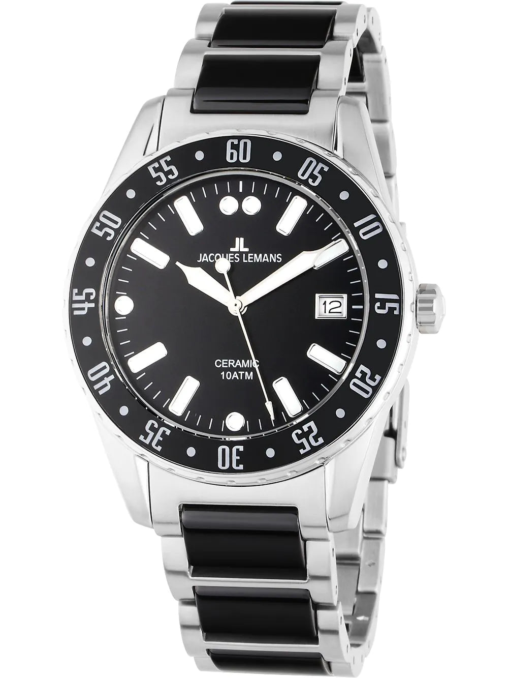 Jacques Lemans 42-10A Liverpool Ceramic Mens Watch 42mm 10ATM