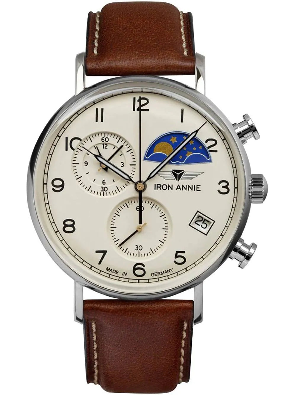 Iron Annie 5994-5 Amazonas Chronograph Moon Phase Mens Watch 41 mm