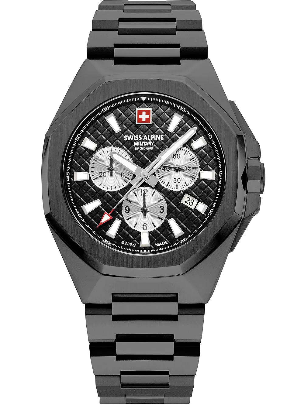 Swiss Alpine Military 7005.9177 Typhoon Chronograph Mens Watch 42mm 10ATM