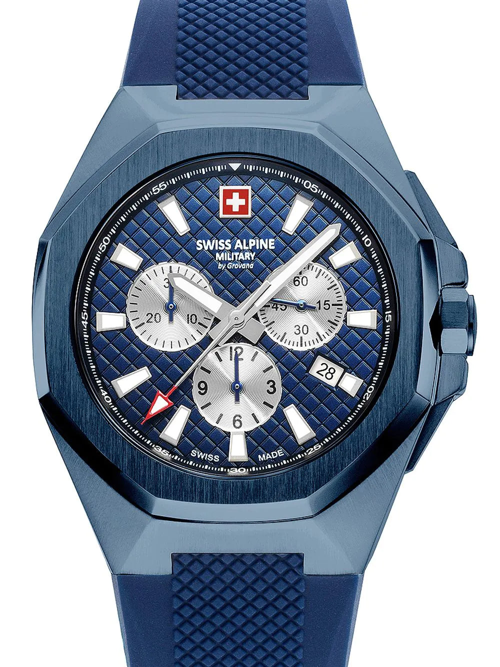 Swiss Alpine Military 7005.9895 Typhoon Chronograph Mens Watch 42mm 10ATM