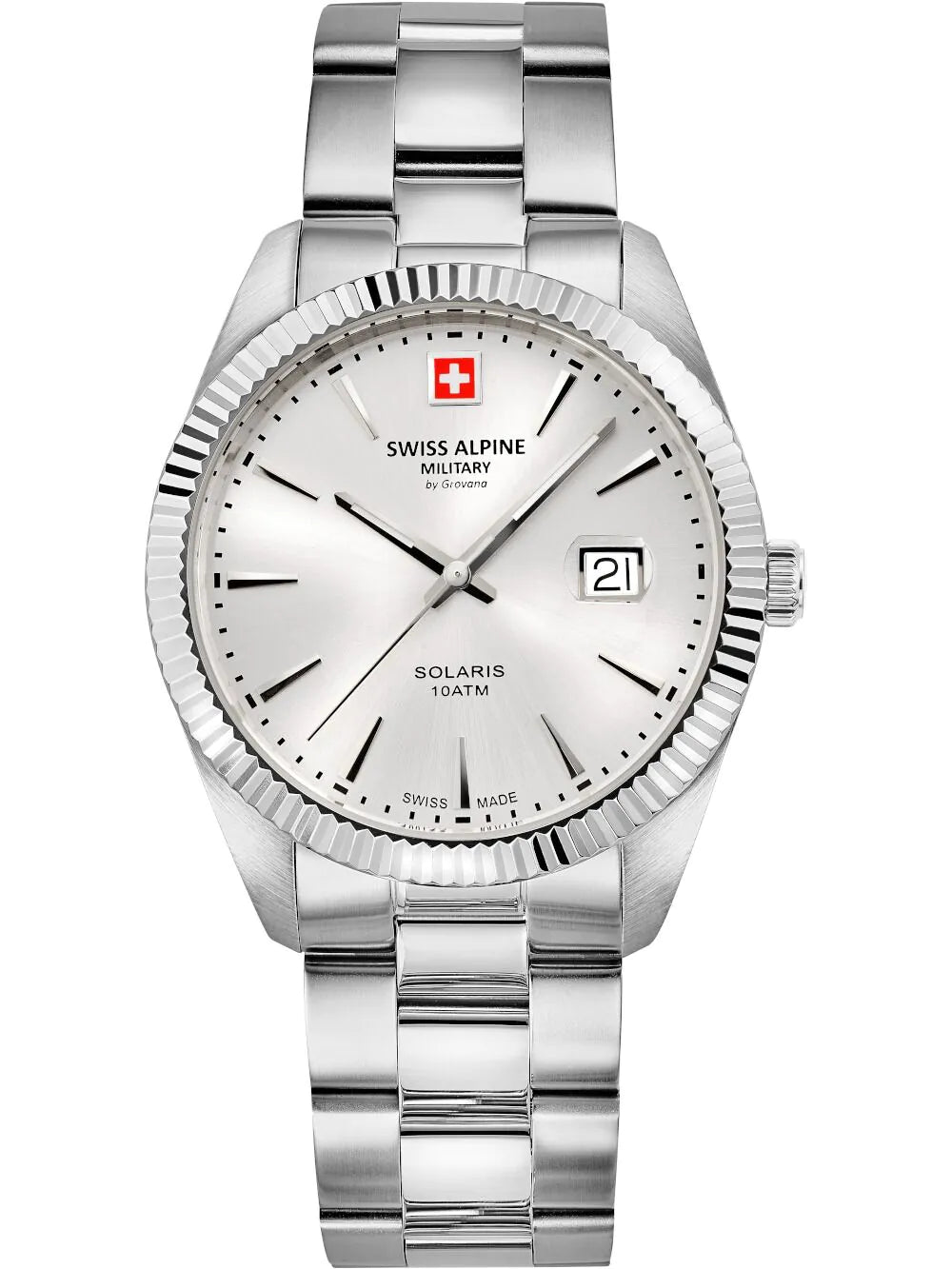 Swiss Alpine Military 7016.1132 Mens watch Solaris 42mm 10ATM