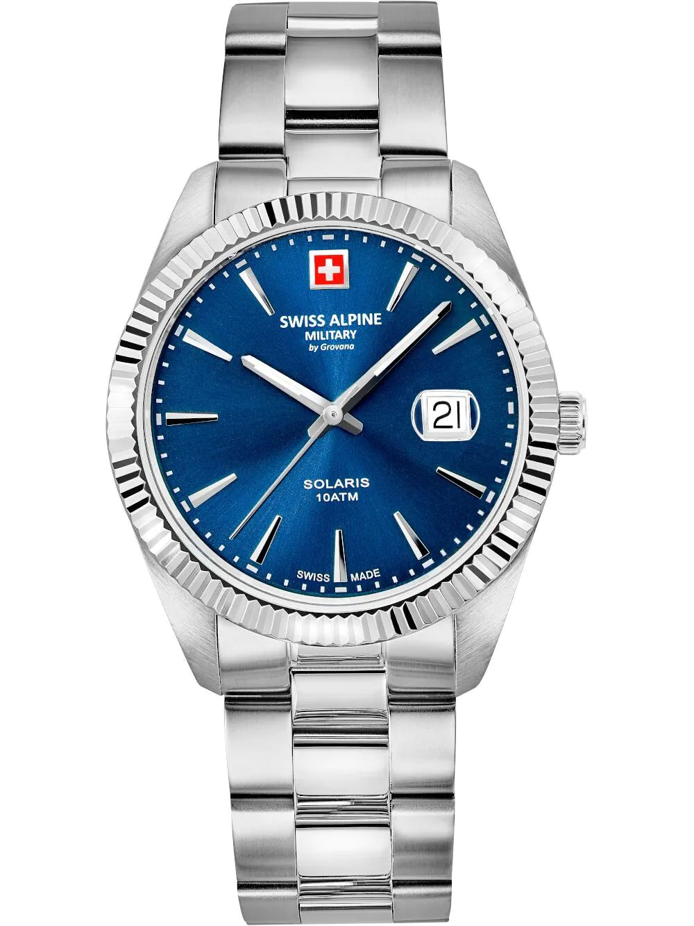 Swiss Alpine Military 7016.1135 Mens watch Solaris 42mm 10ATM