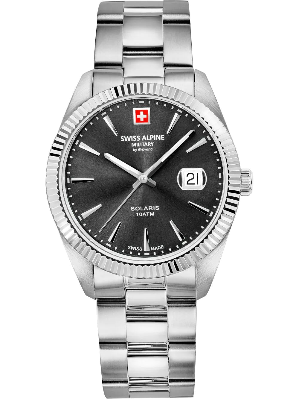Swiss Alpine Military 7016.1137 Mens watch Solaris 42mm 10ATM